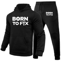 Thumbnail for Born To Fix Airplanes Designed Hoodies & Sweatpants Set