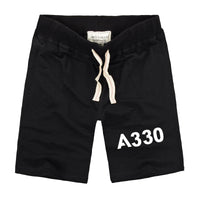 Thumbnail for A330 Flat Text Designed Cotton Shorts