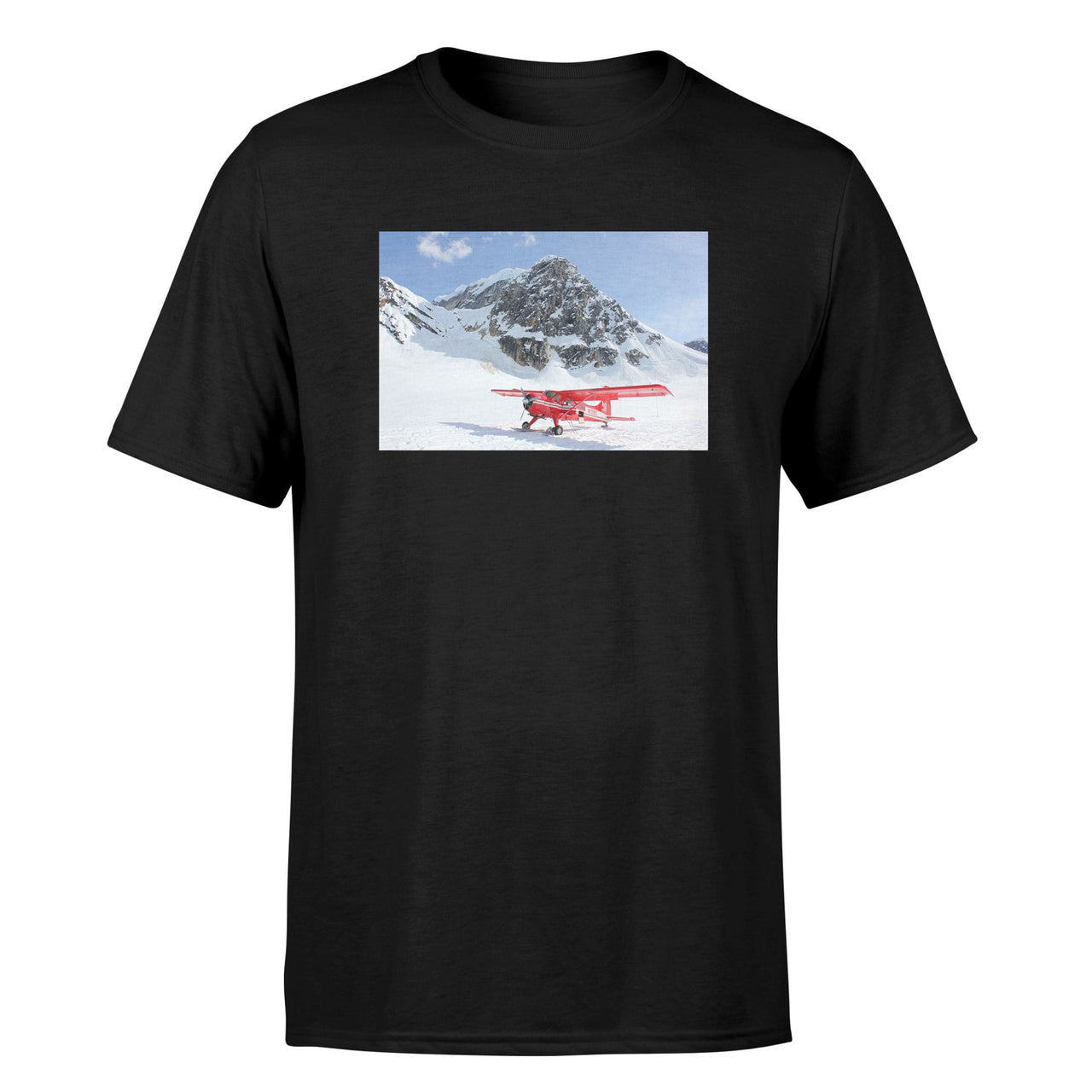 Amazing Snow Airplane Designed T-Shirts