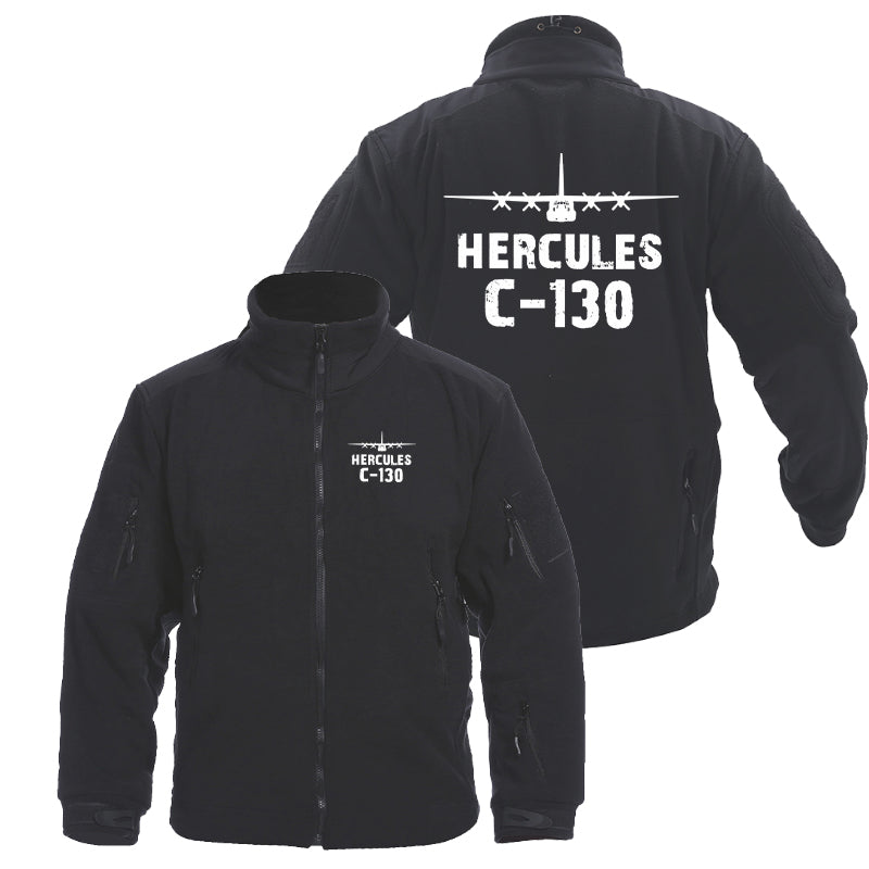 Hercules C-130 & Plane Designed Fleece Military Jackets (Customizable)