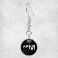 Thumbnail for Airbus A350 & Text Designed Earrings