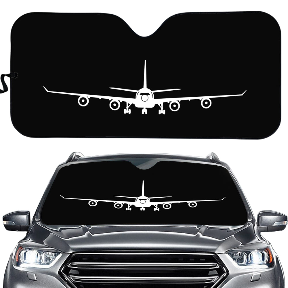 Airbus A340 Silhouette Designed Car Sun Shade