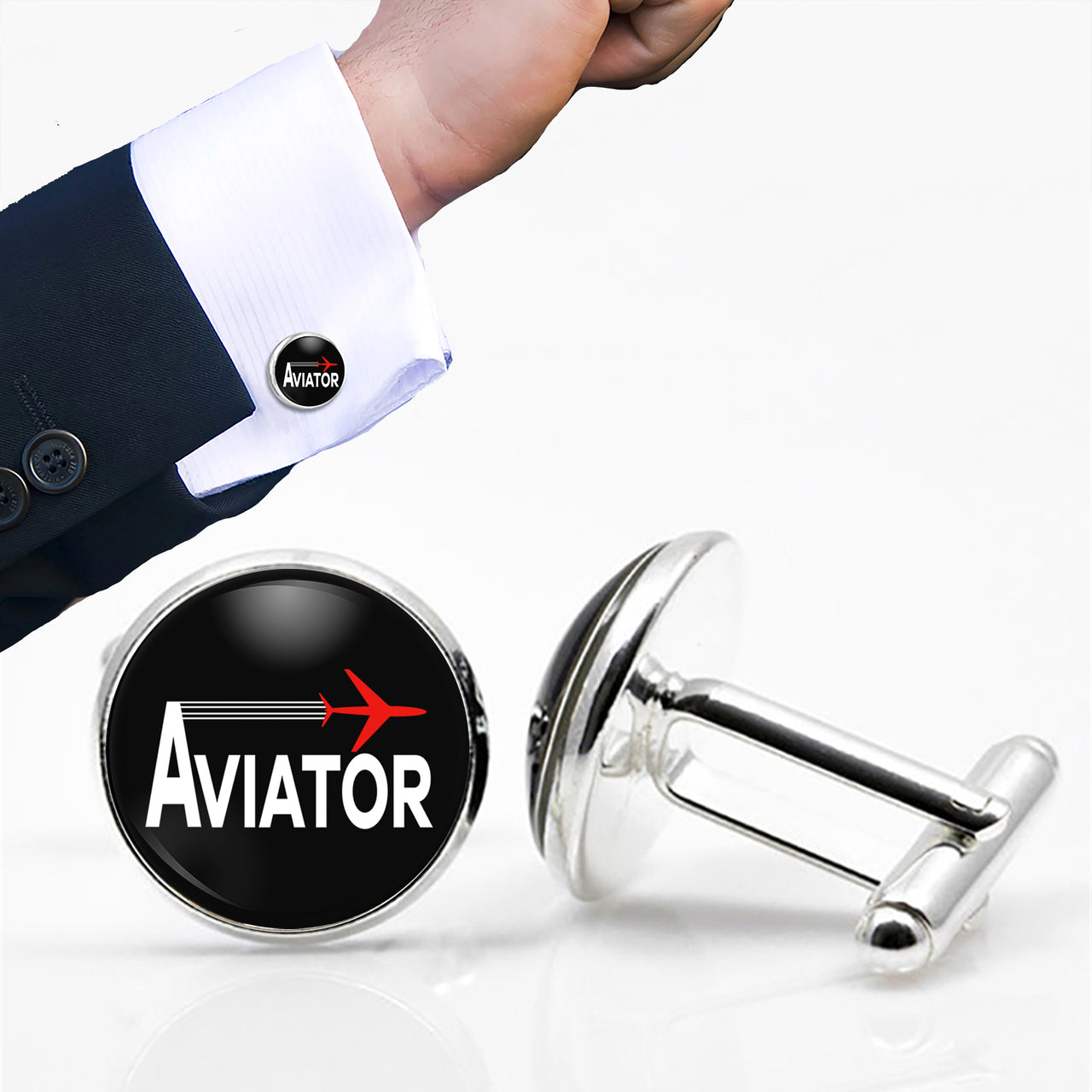 Aviator Designed Cuff Links