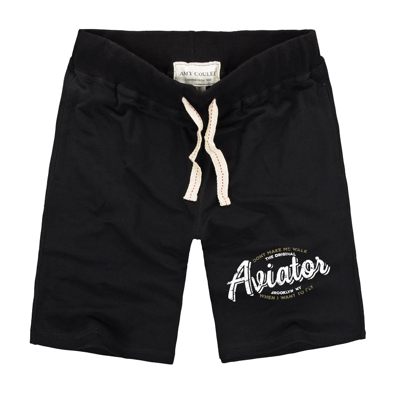 Aviator - Dont Make Me Walk Designed Cotton Shorts