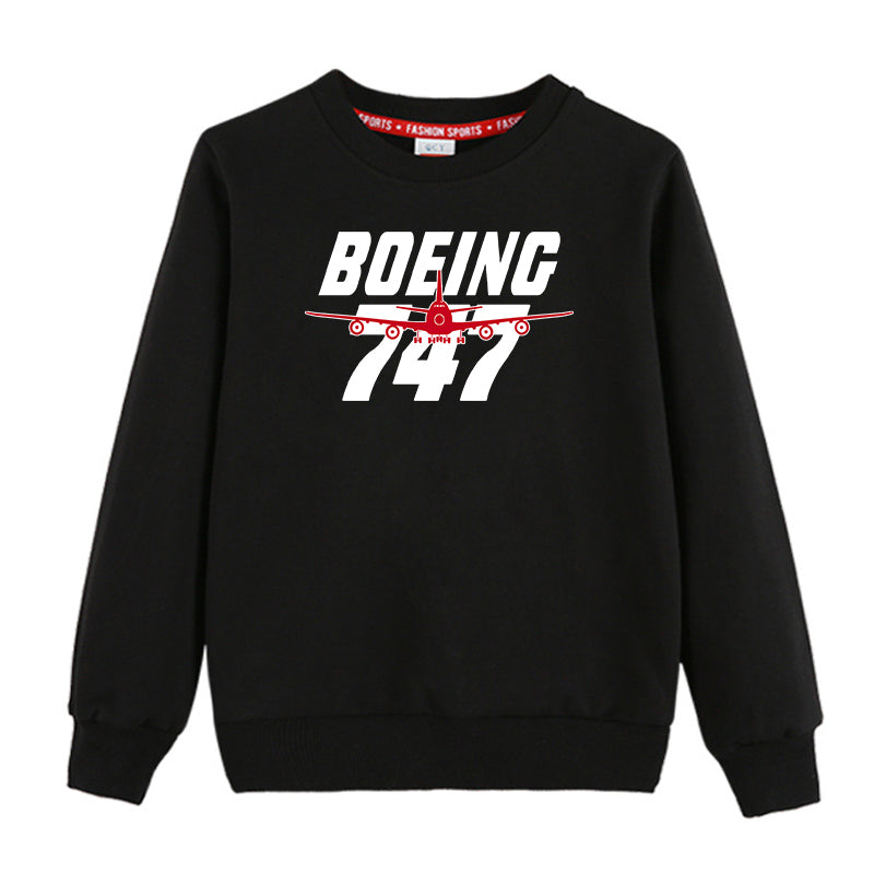 Amazing Boeing 747 Designed "CHILDREN" Sweatshirts