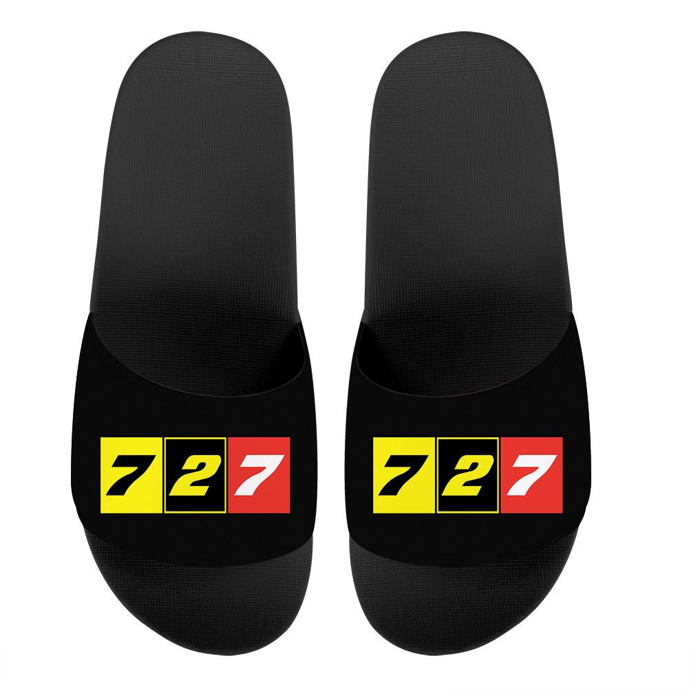 Flat Colourful 727 Designed Sport Slippers