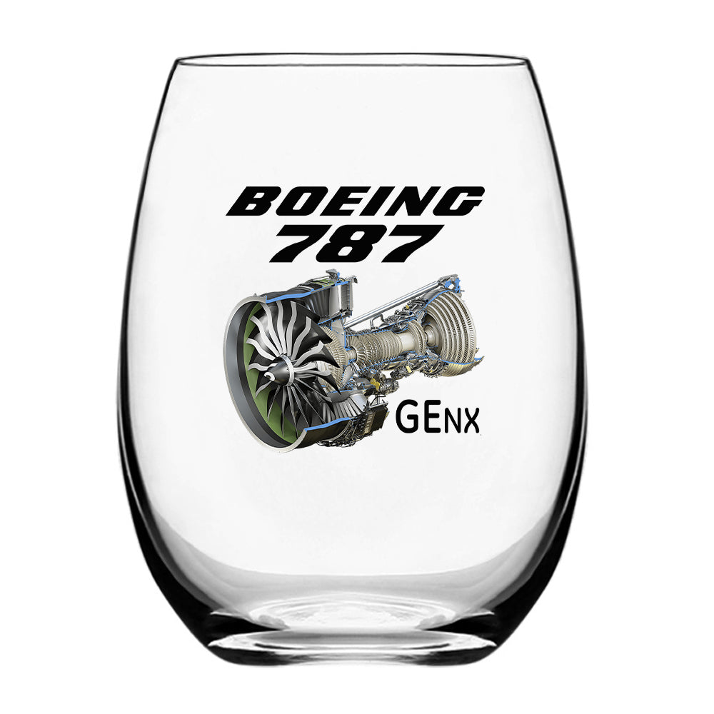 Boeing 787 & GENX Engine Designed Beer & Water Glasses