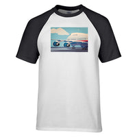 Thumbnail for Vintage Boeing 747 Designed Raglan T-Shirts