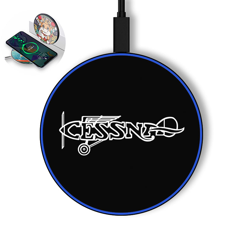 Special Cessna Text Designed Wireless Chargers