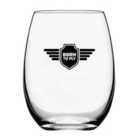 Thumbnail for Born To Fly & Badge Designed Beer & Water Glasses