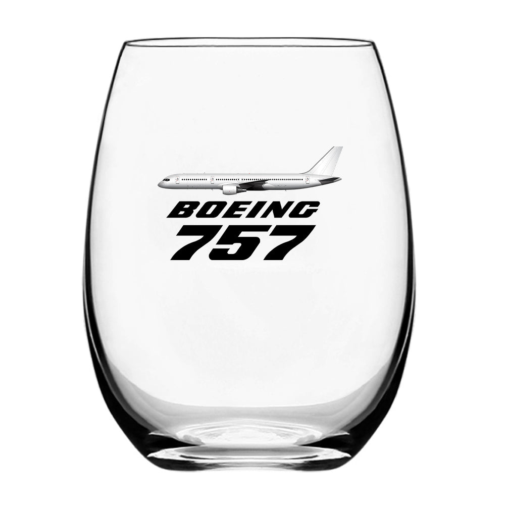 The Boeing 757 Designed Beer & Water Glasses