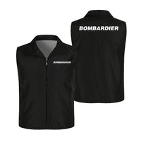 Thumbnail for Bombardier & Text Designed Thin Style Vests