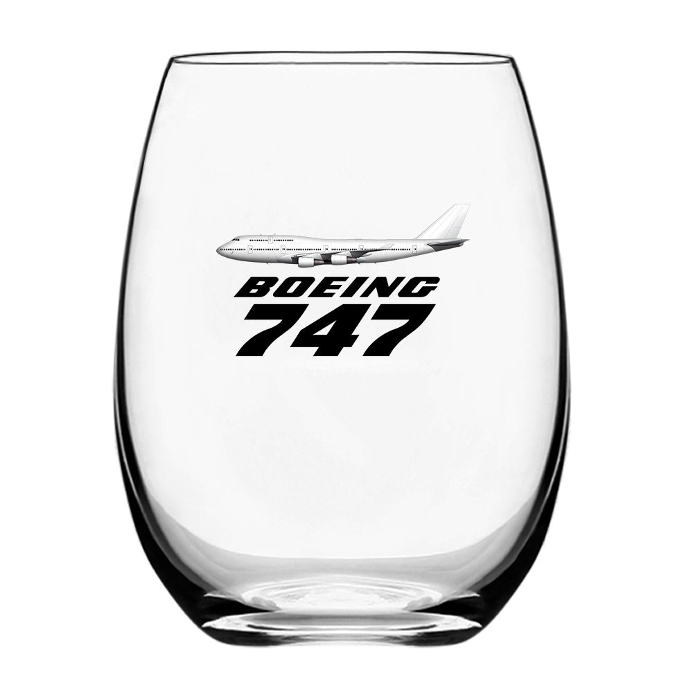 The Boeing 747 Designed Beer & Water Glasses