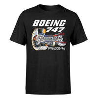 Thumbnail for Boeing 747 & PW4000-94 Engine Designed T-Shirts