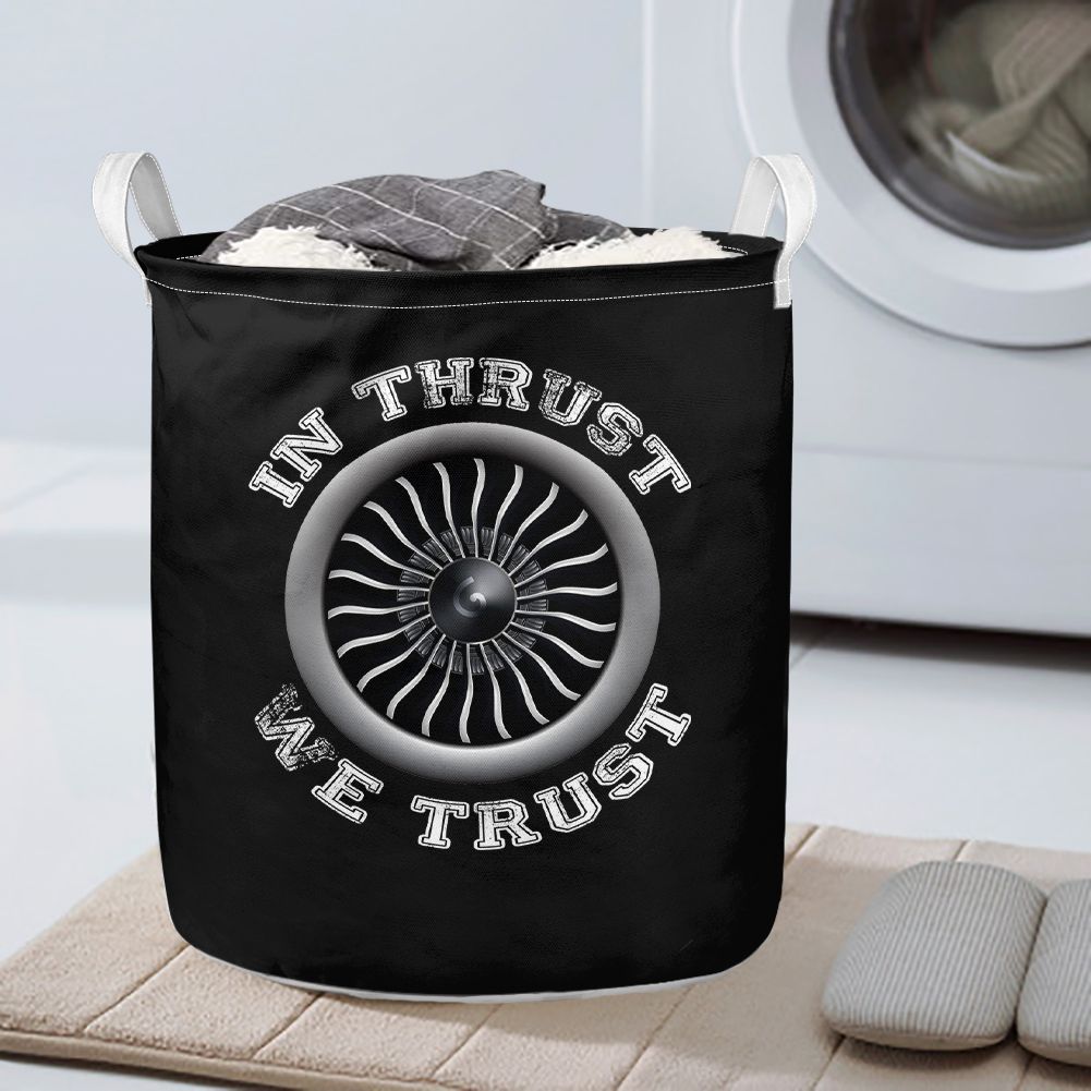 In Thrust We Trust (Vol 2) Designed Laundry Baskets