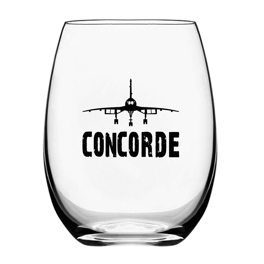 Concorde & Plane Designed Beer & Water Glasses