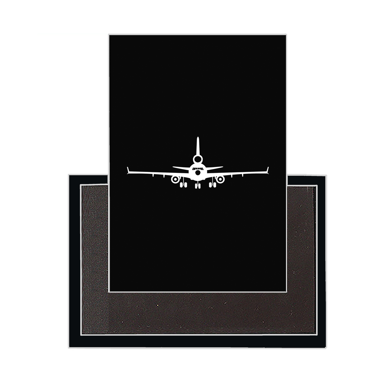 McDonnell Douglas MD-11 Silhouette Plane Designed Magnets