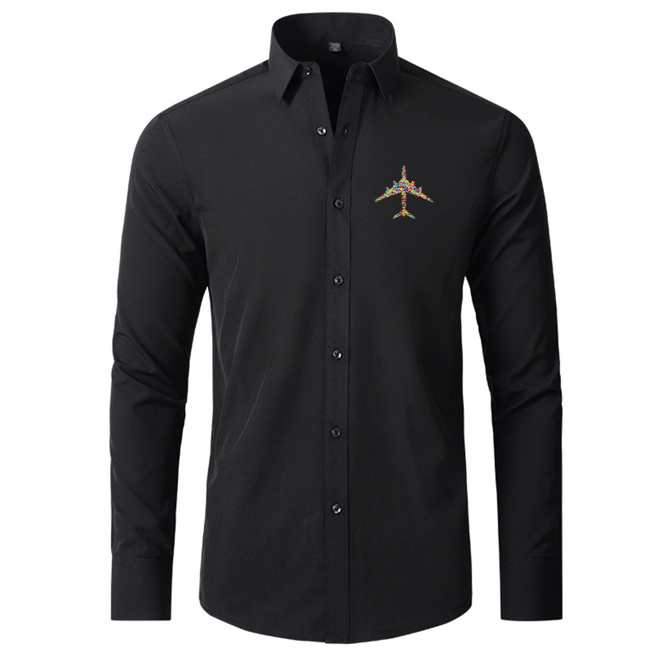 Colourful Airplane Designed Long Sleeve Shirts