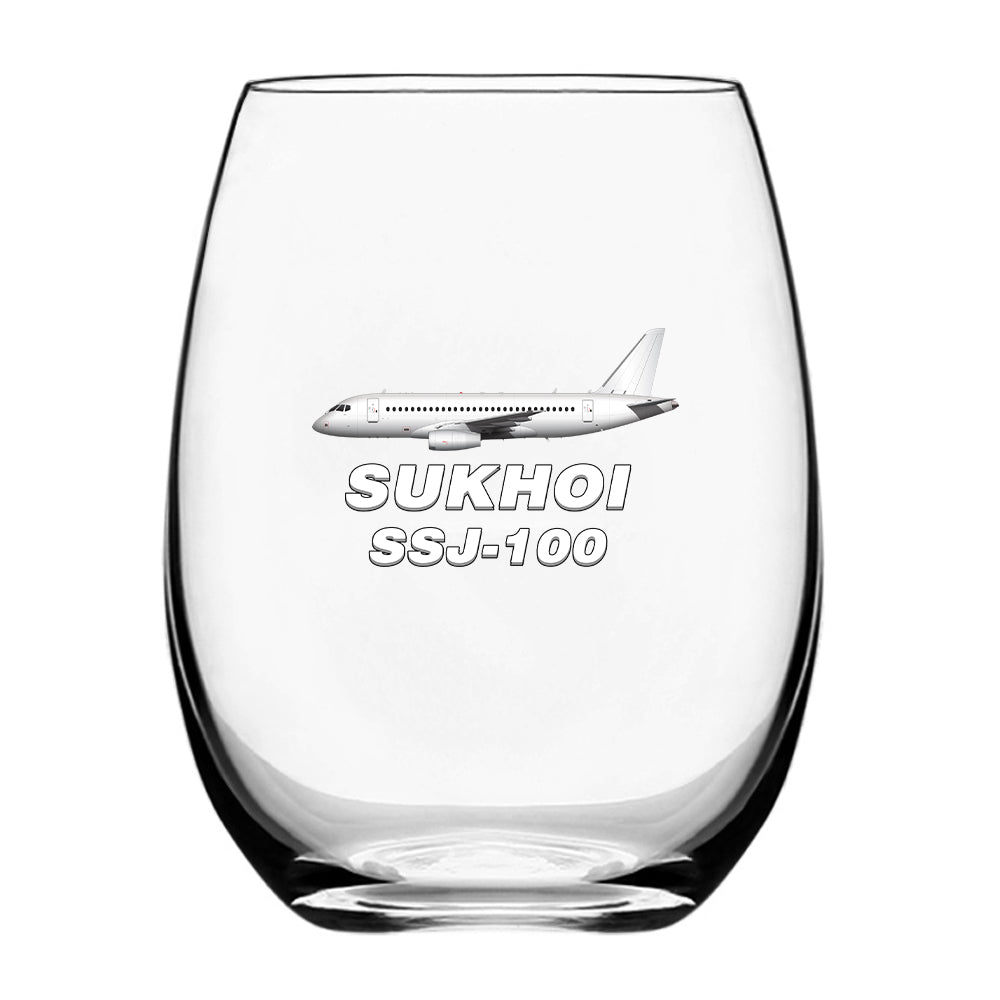 Sukhoi Superjet 100 Designed Beer & Water Glasses