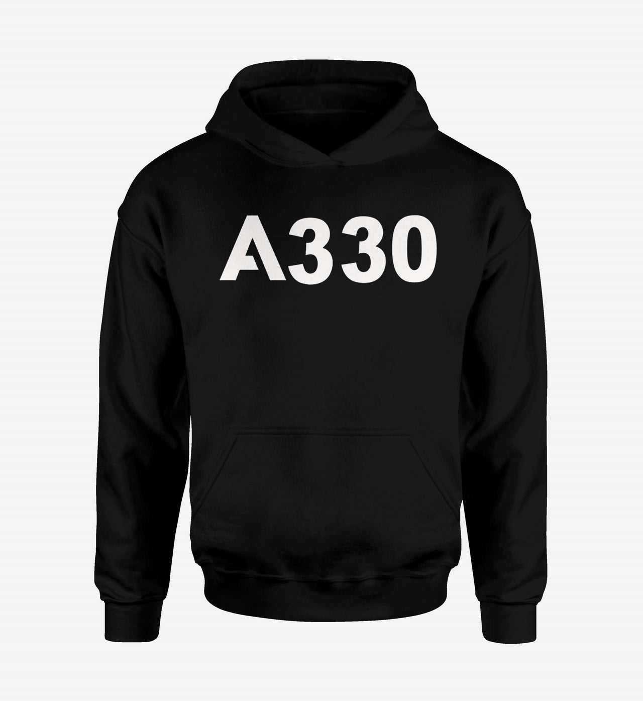 A330 Flat Text Designed Hoodies