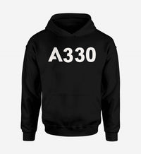 Thumbnail for A330 Flat Text Designed Hoodies