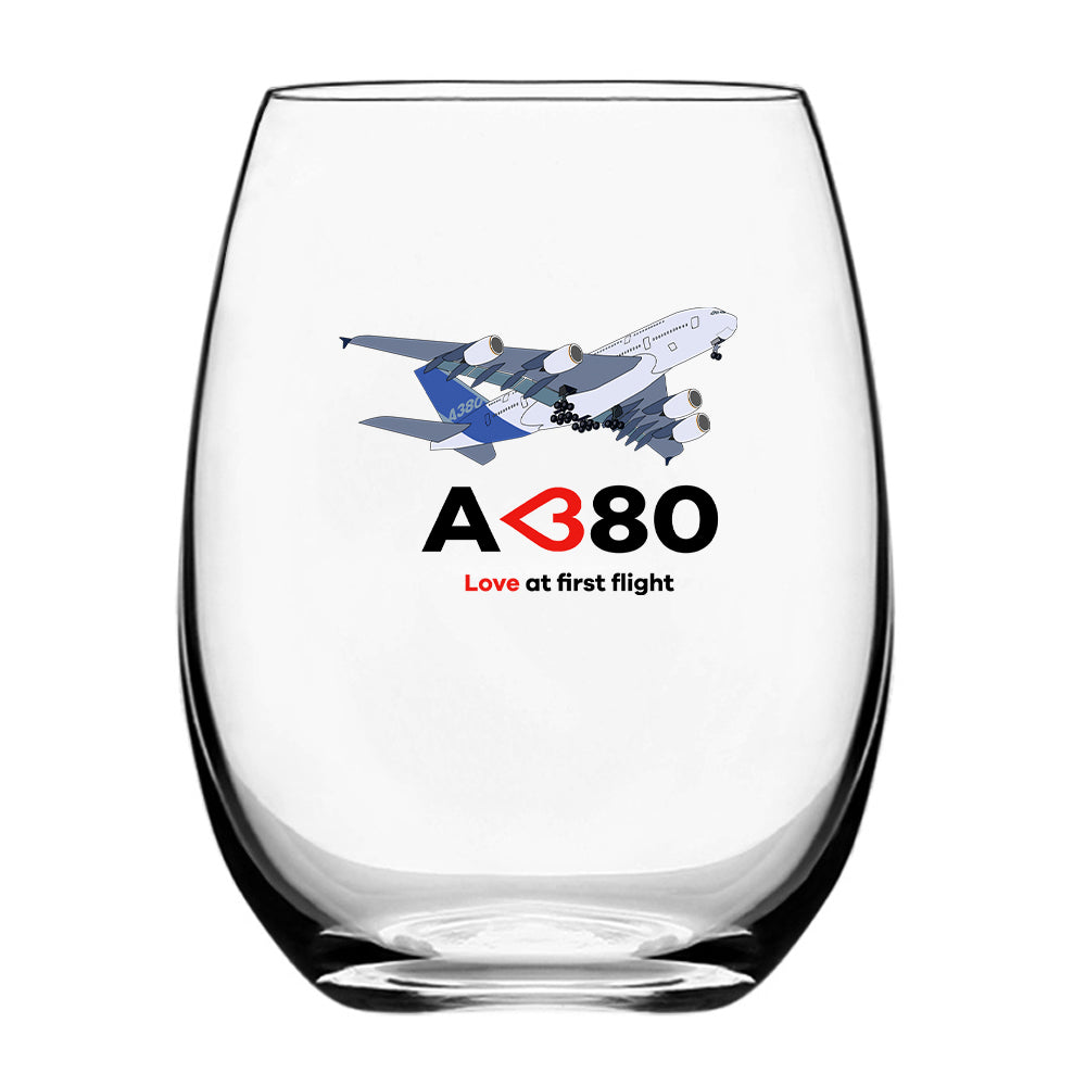 Airbus A380 Love at first flight Designed Beer & Water Glasses