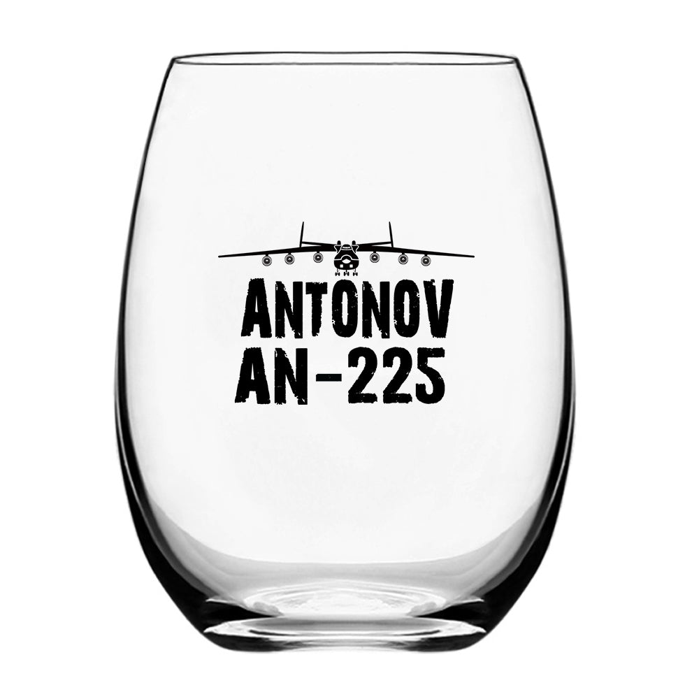 Antonov AN-225 & Plane Designed Beer & Water Glasses