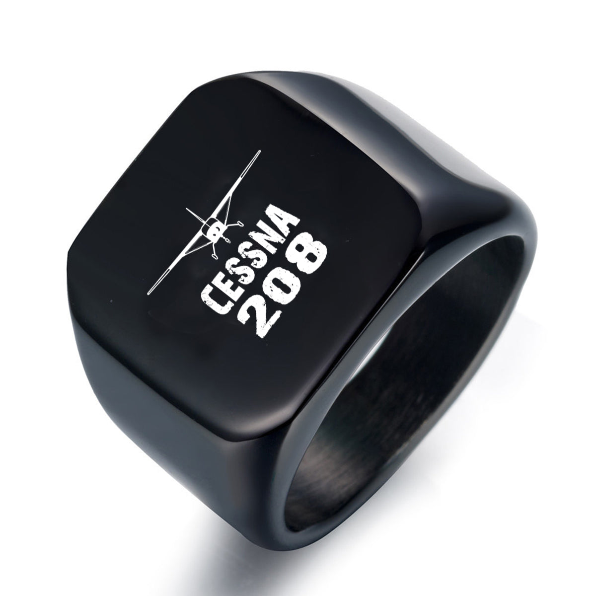 Cessna 208 & Plane Designed Men Rings