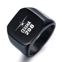 Thumbnail for Cessna 208 & Plane Designed Men Rings