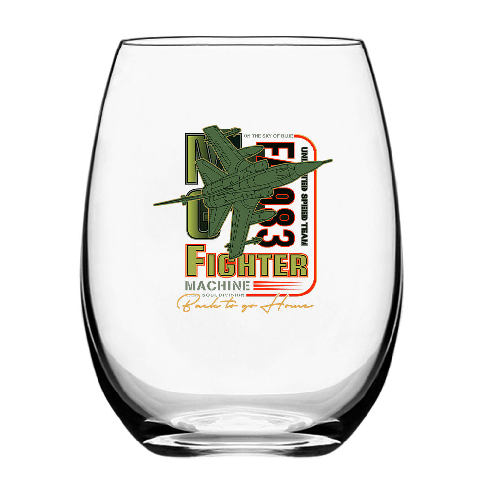 Fighter Machine Designed Beer & Water Glasses