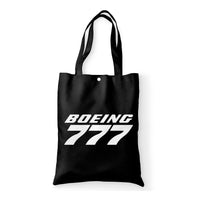 Thumbnail for Boeing 777 & Text Designed Tote Bags