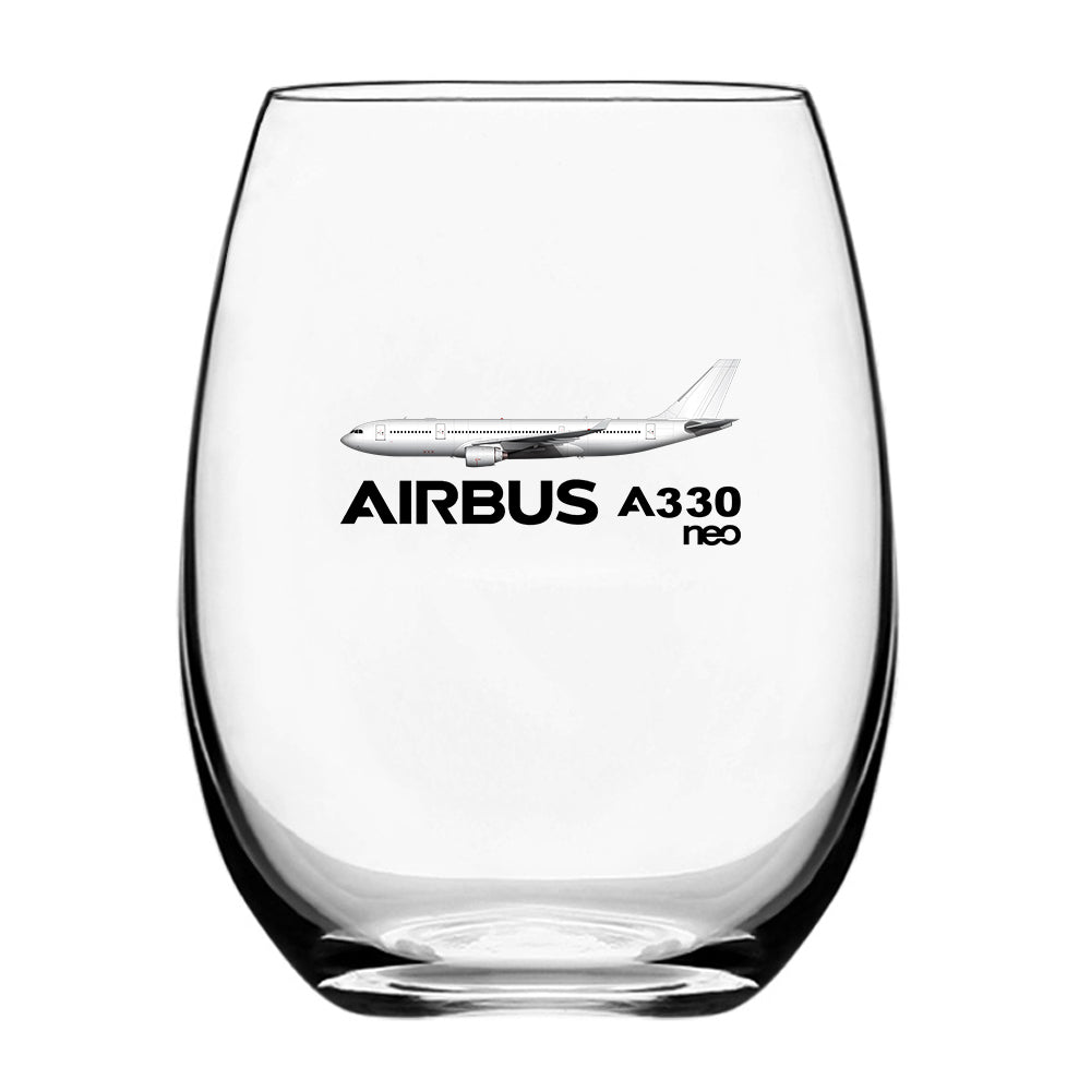 The Airbus A330neo Designed Beer & Water Glasses