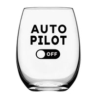 Thumbnail for Auto Pilot Off Designed Beer & Water Glasses