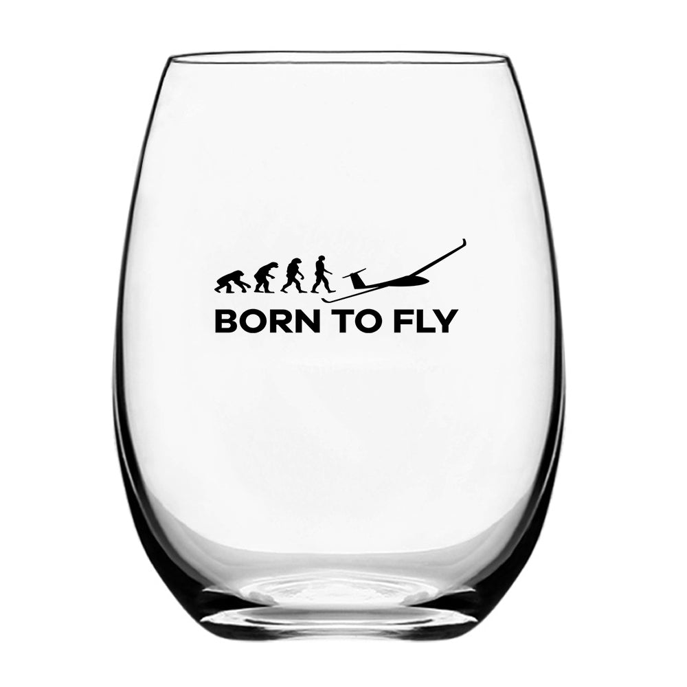 Born To Fly Glider Designed Beer & Water Glasses