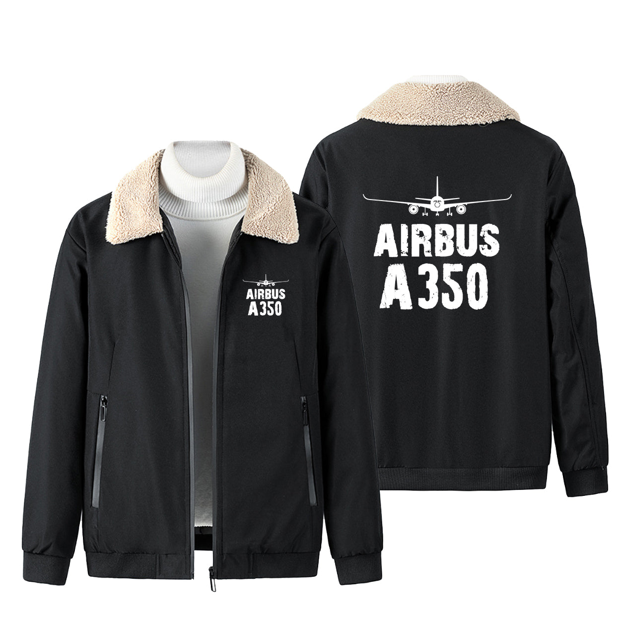 Airbus A350 & Plane Designed Winter Bomber Jackets