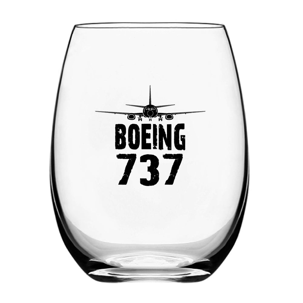 Boeing 737 & Plane Designed Beer & Water Glasses