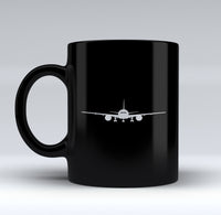 Thumbnail for Boeing 777 Silhouette Designed Black Mugs