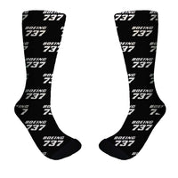 Thumbnail for Boeing 737 & Text Designed Socks