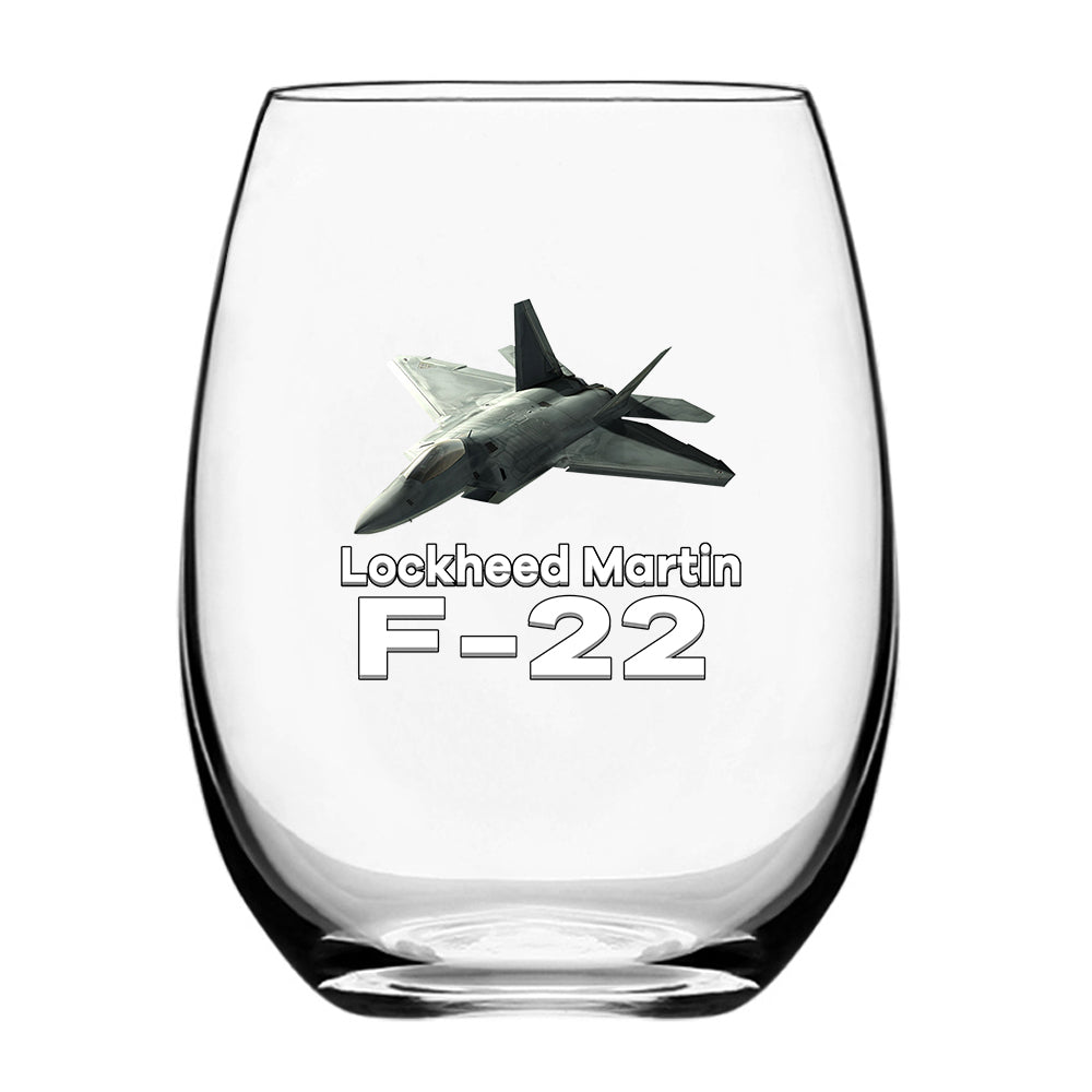 The Lockheed Martin F22 Designed Beer & Water Glasses