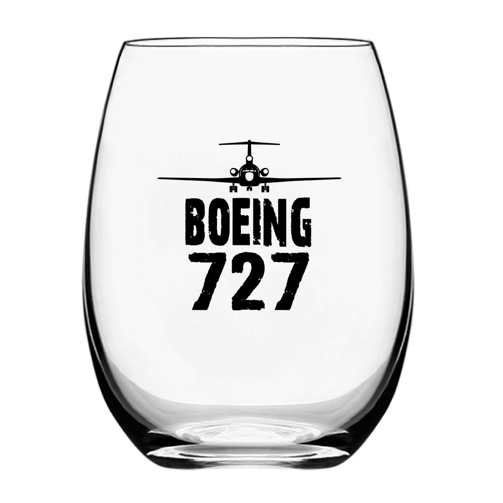 Boeing 727 & Plane Designed Beer & Water Glasses