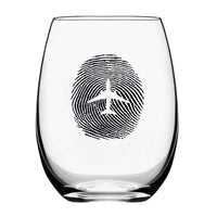 Thumbnail for Aviation Finger Print Designed Beer & Water Glasses