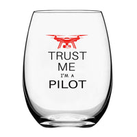 Thumbnail for Trust Me I'm a Pilot (Drone) Designed Beer & Water Glasses