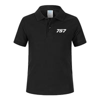 Thumbnail for 757 Flat Text Designed Children Polo T-Shirts