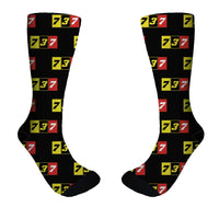 Thumbnail for Flat Colourful 737 Designed Socks