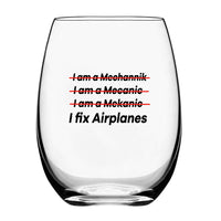 Thumbnail for I Fix Airplanes Designed Beer & Water Glasses