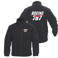 Thumbnail for Amazing Boeing 787 Designed Fleece Military Jackets (Customizable)