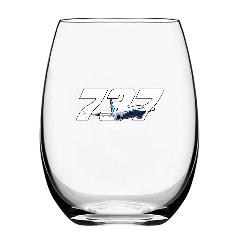 Super Boeing 737 Designed Beer & Water Glasses