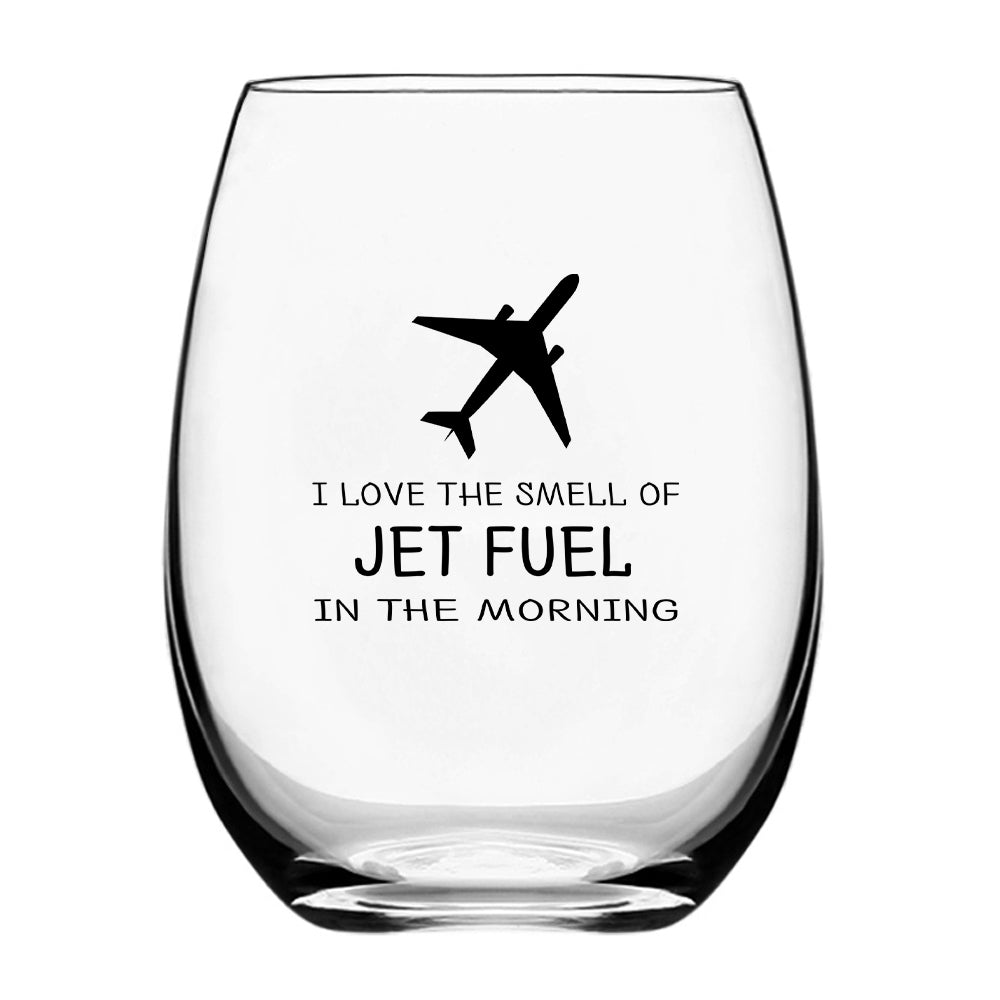 I Love The Smell Of Jet Fuel In The Morning Designed Beer & Water Glasses