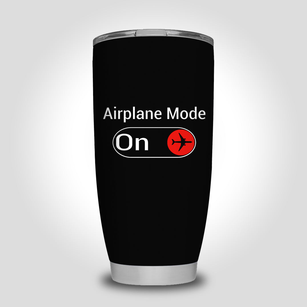 Airplane Mode On Designed Tumbler Travel Mugs