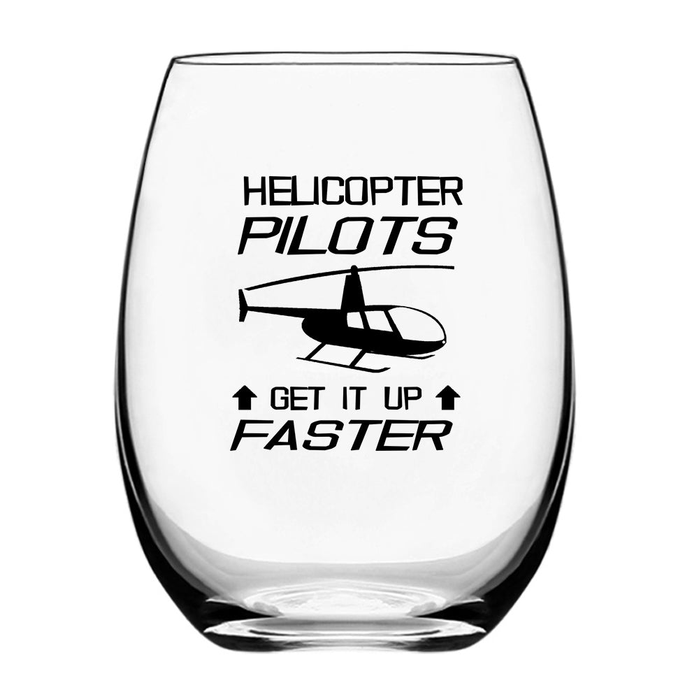 Helicopter Pilots Get It Up Faster Designed Beer & Water Glasses